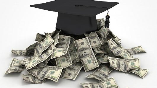 Graduation Cap On Money